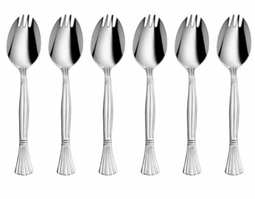 Shri & Sam Stainless Steel Spork (Spork 2 in 1, Silver)